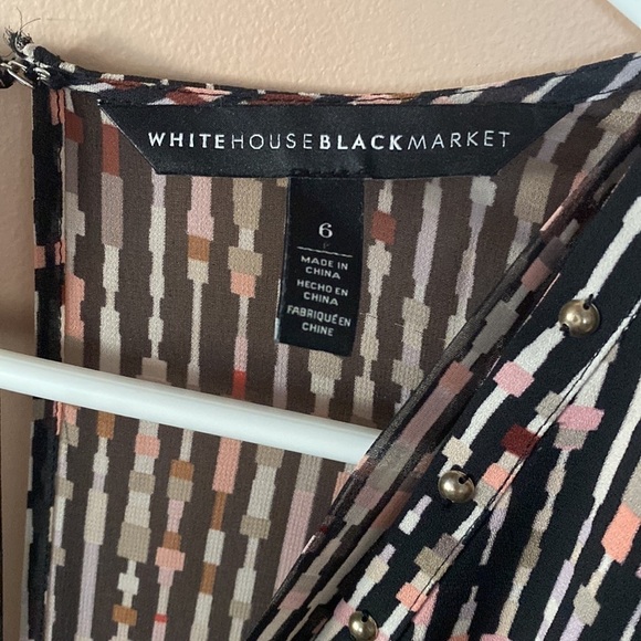 White House Black Market Striped Sleeveless Dress - Picture 3 of 5